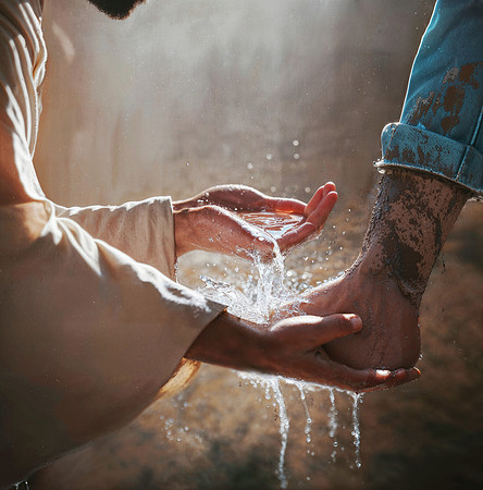 Jesus washing feet